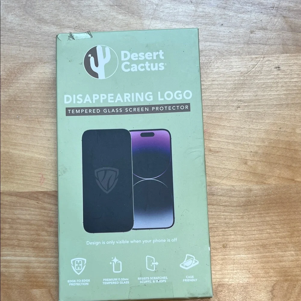 Disappearing Logo Tempered Glass Screen Protector - Green